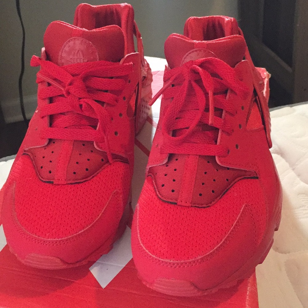 SOLD!All Red Huaraches! Never worn!